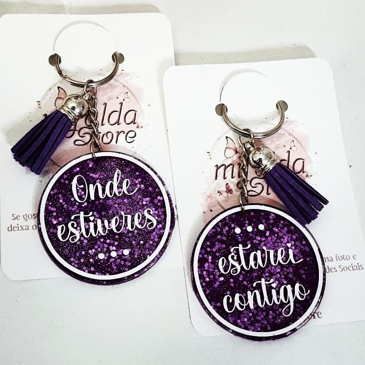 Porta-chaves Acrílico personalizados