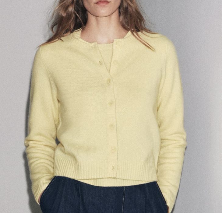 Zara sweter z wełny 100% rozpinany nowy z metką r L