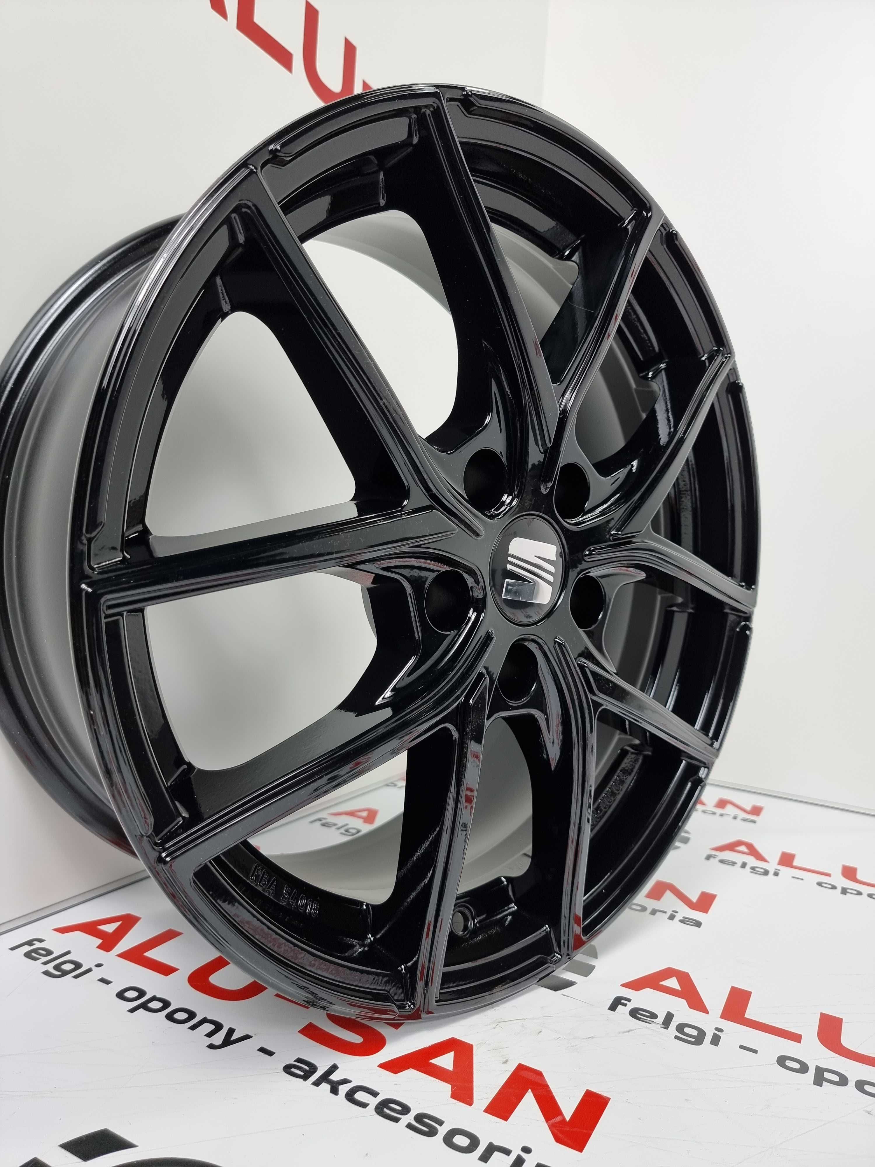 Nowe alufelgi SEAT 17" 5x112 Altea XL ATECA LEON II 2 3 4 Czarne