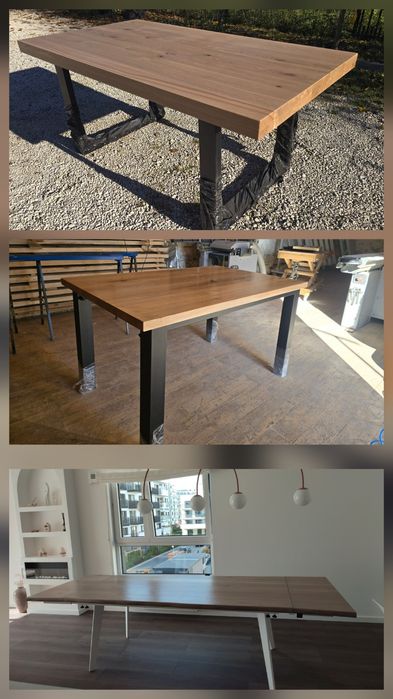 Stół Dębowy na Wymiar - prawdziwe drewno, solidne wykonanie