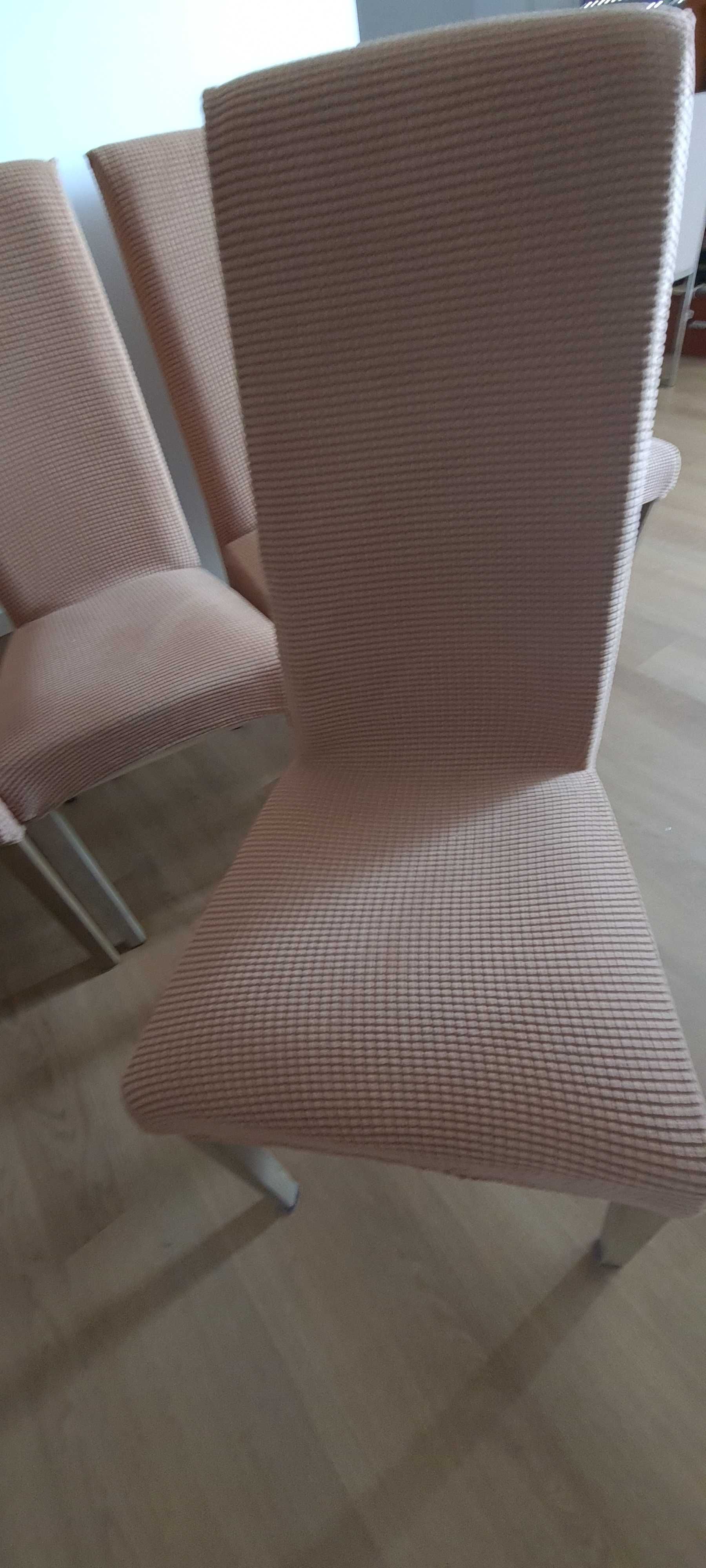 Cadeiras jantar com capas novas