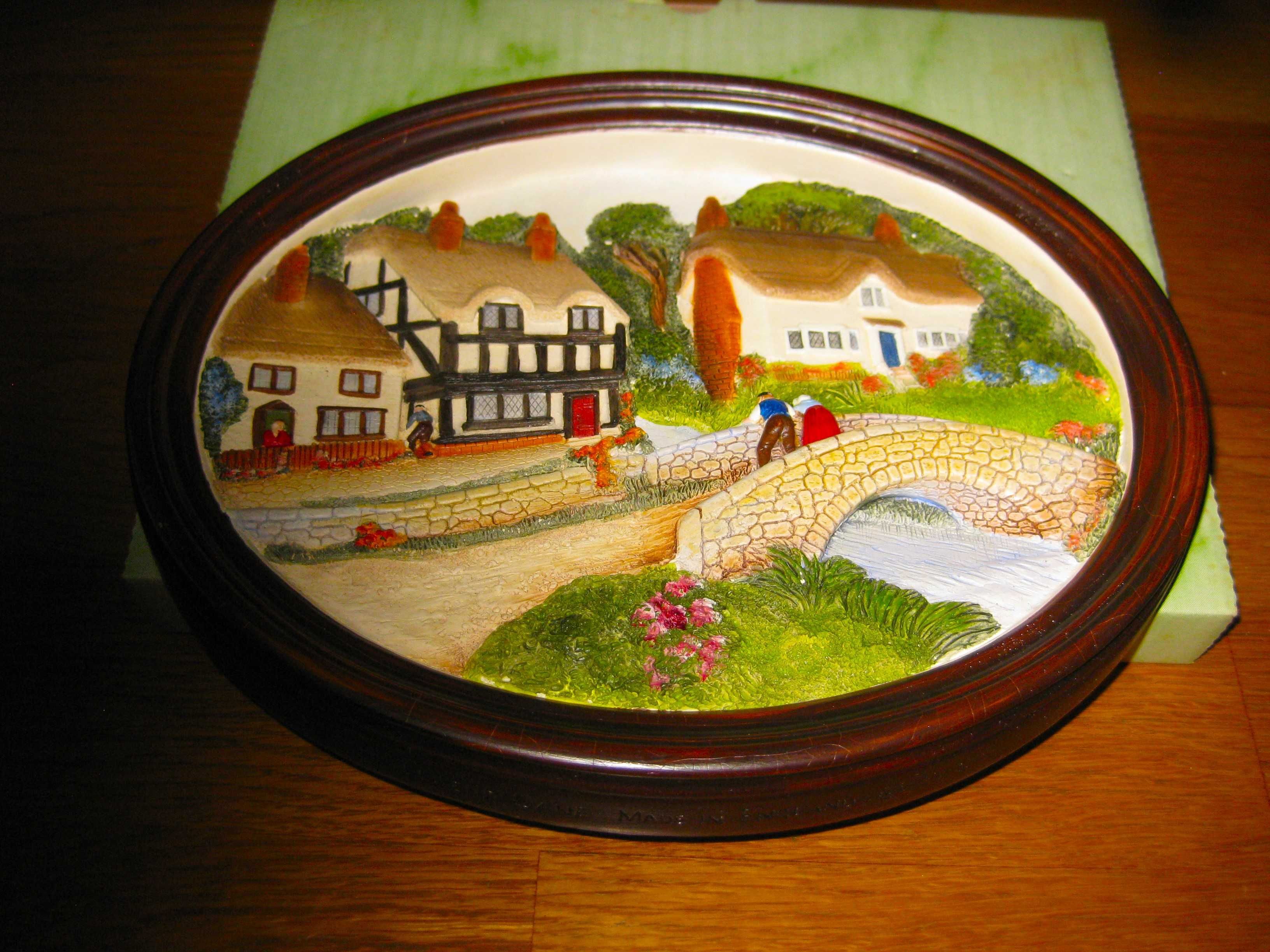 Quadro Pintado a Mão com Relevo da Irlanda