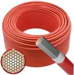 Kabel solarny fotowoltaiczny Qoltec 6mm² 100m czerwony - 53852