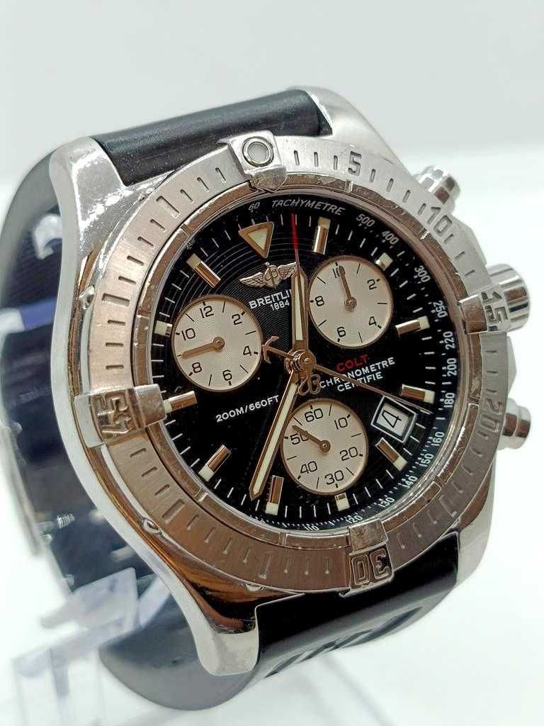 Męski zegarek Breitling Chrono Colt Czarny/Guma Ø41 mm