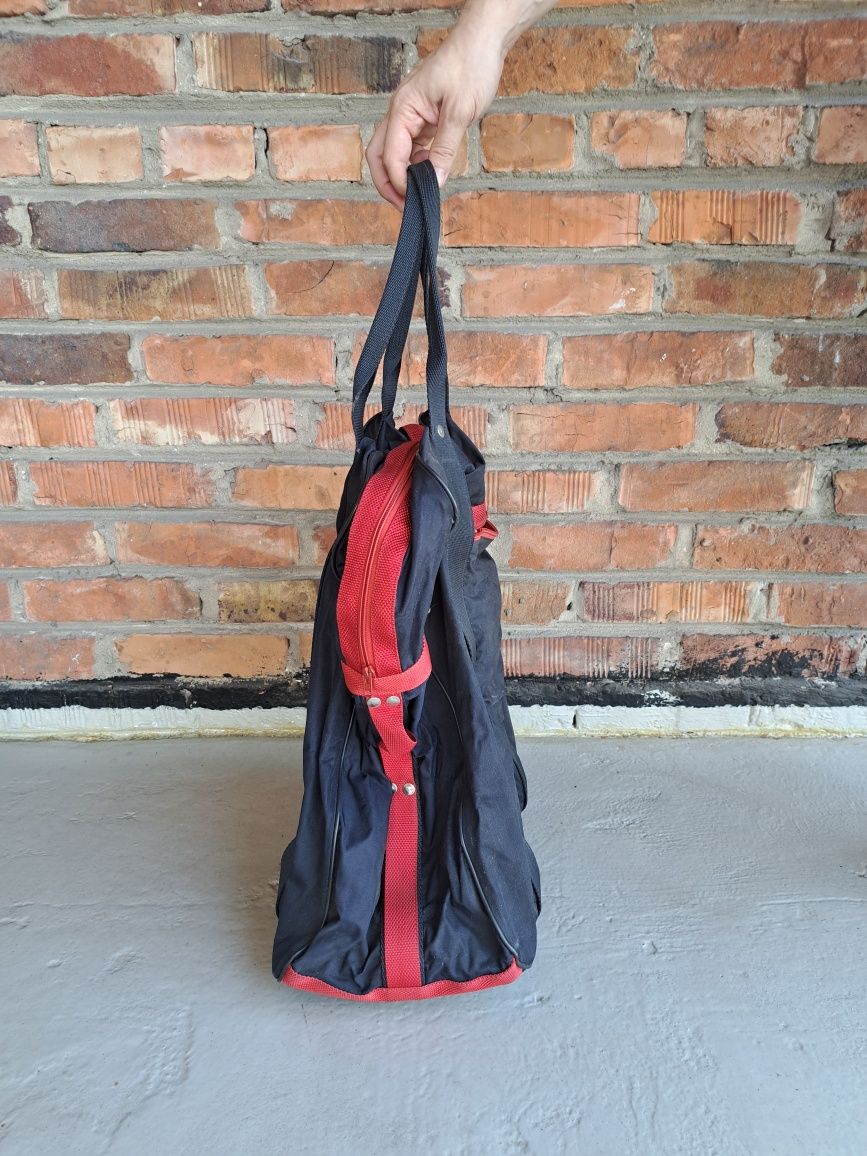Torba na kółkach PRL wysokość ok 50 cm