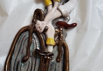 peças assinadas, artesanato, vidradas c/ relevo