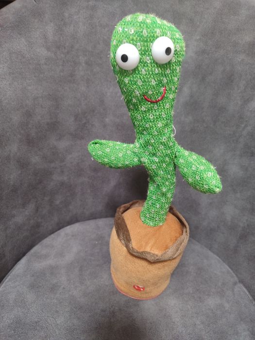 Танцующий кактус, светло-игровая игрушка на батарейках