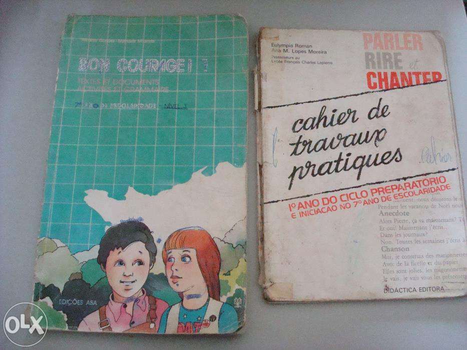 Livros de Francês: Bon courage, Chez eux, Parler Rire et chanter