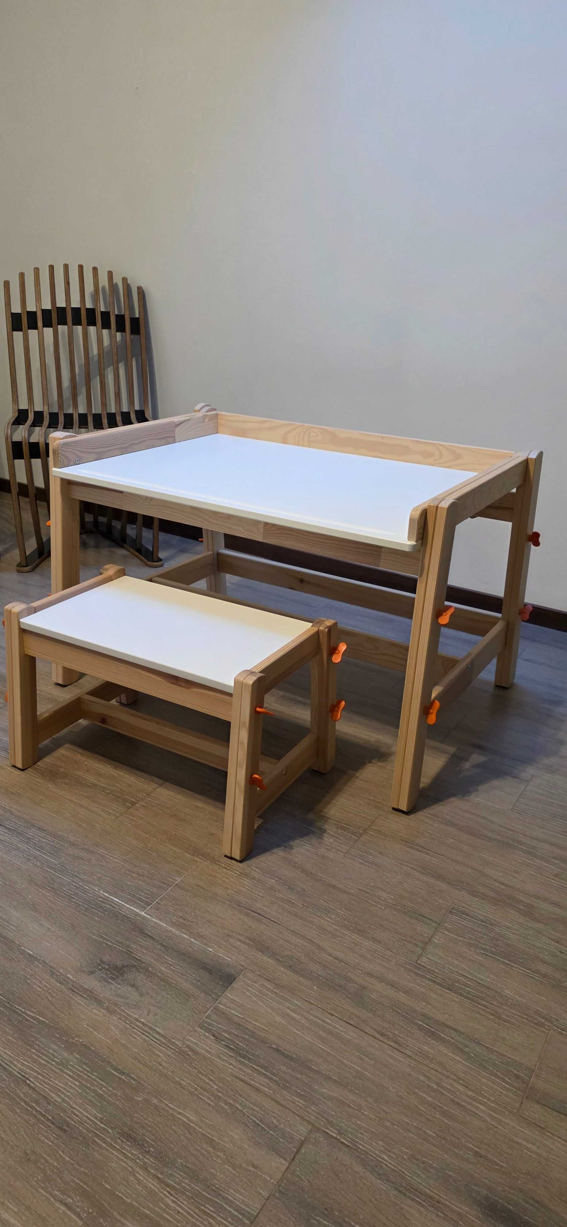 Ikea Flisat biurko regulowane i ławka