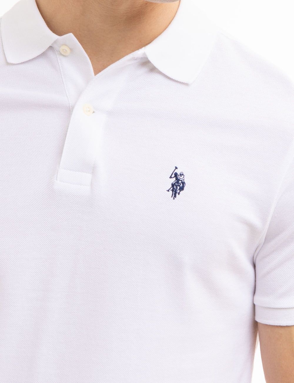 Футболка поло u.s.polo slim fit solid pique polo shirt