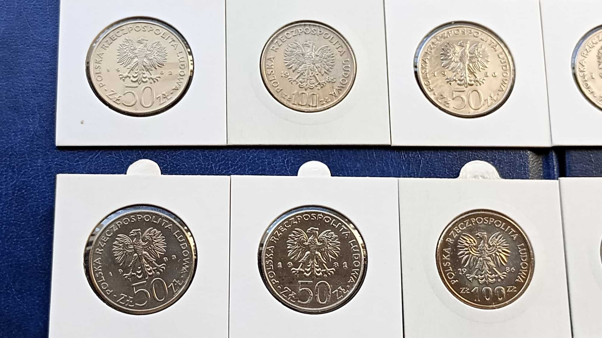 Stare monety Poczet Królów Polskich 14 monet od 50 zł do 20 tys zł