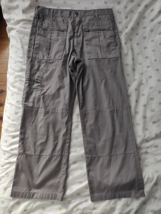 Spodnie szerokie szare cargo