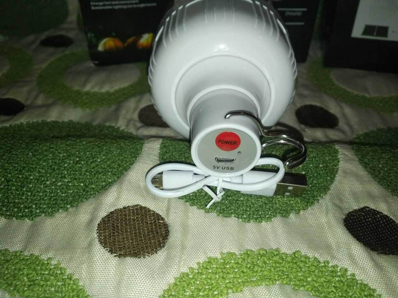 USB-LED Лампа-Світильник (Аварійного освітлення) 80Вт з акумулятором