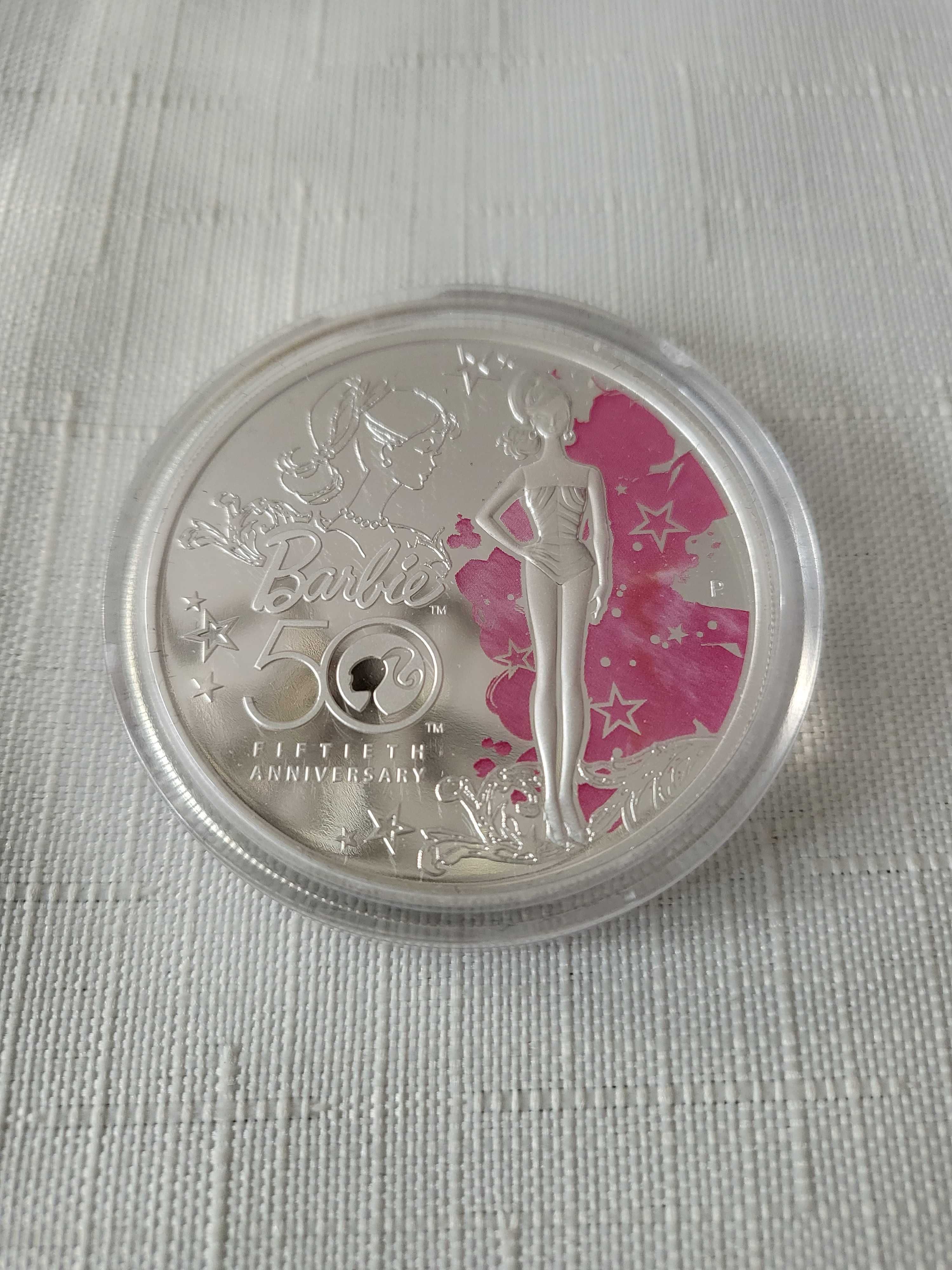 Moneta  Barbie 50 rocznica Prezent Święta