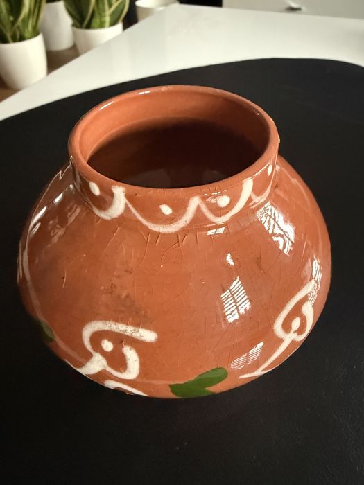 Mały ceramiczny wazon 10cm z PRL