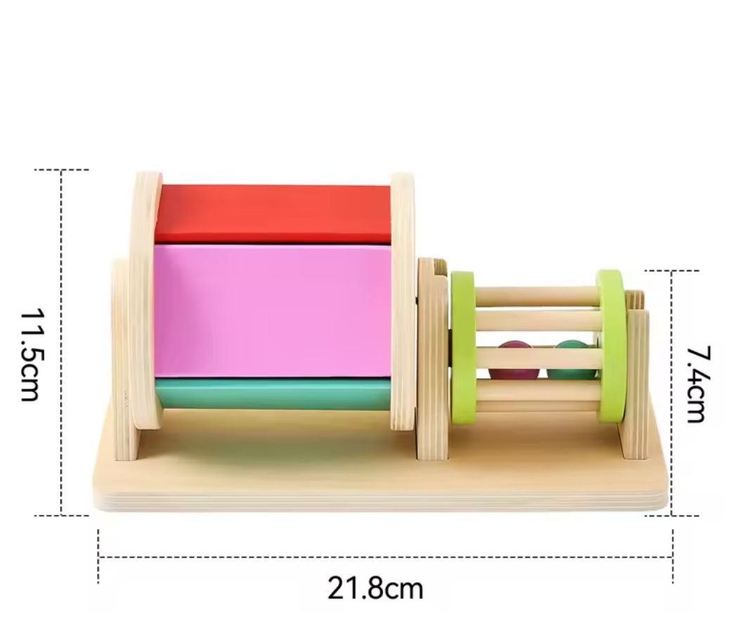 Brinquedo sensorial Montessori de madeira