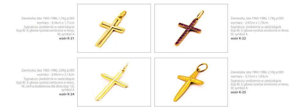 Warszawska Złota Zawieszka - 14K - 1,92g - WARMET wzór K-21 - Kraków