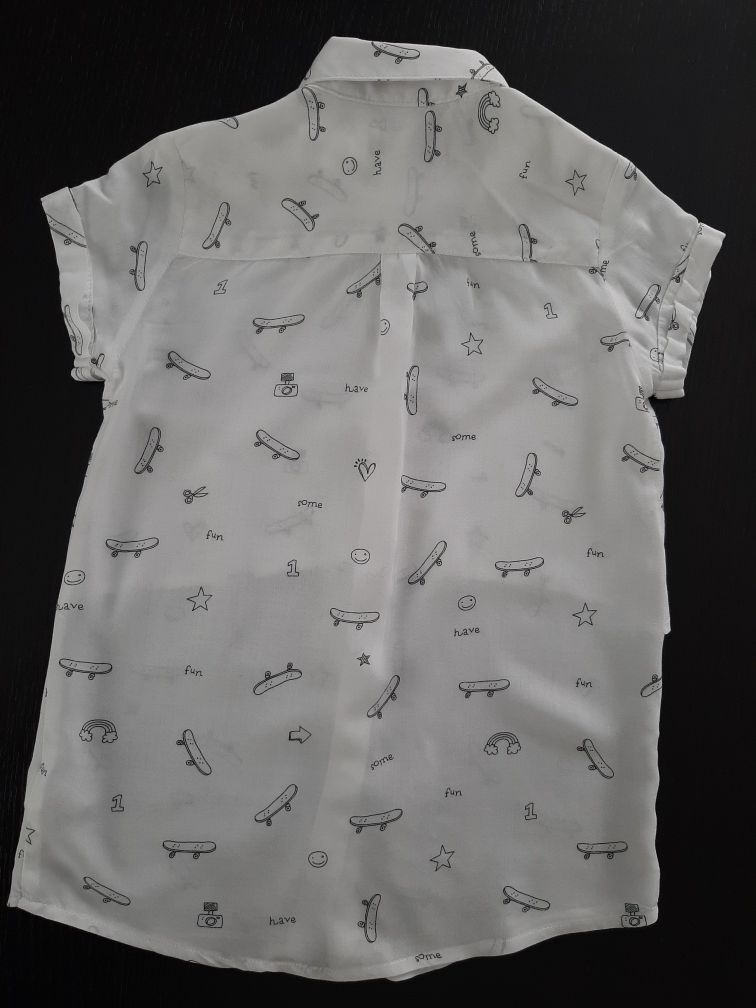 Koszula Reserved dla dziewczynki krótki rękaw r. 122