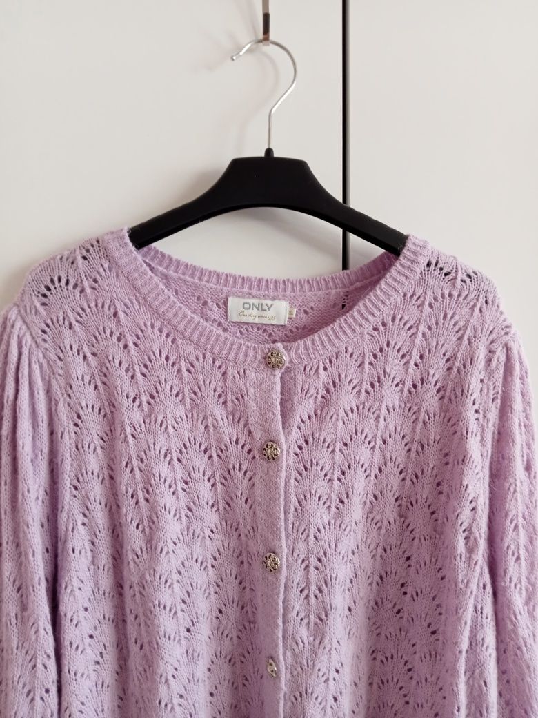 Liliowy sweter Only Xl
