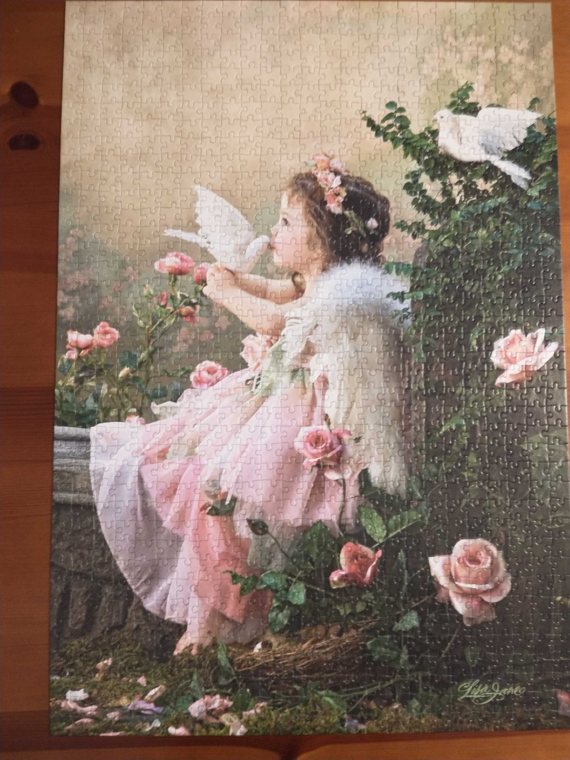 Puzzle 1000 Castorland  Angel kisses Anioł aniołek