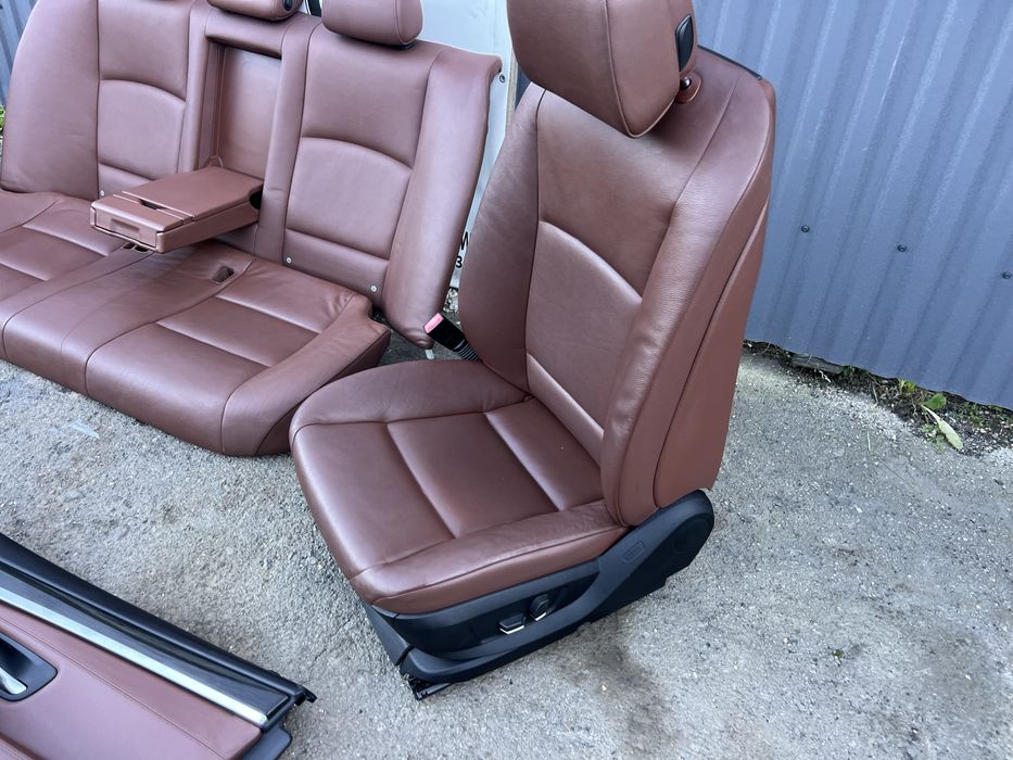 Салон bmw f10 коричнево-рудий монітори підігрів