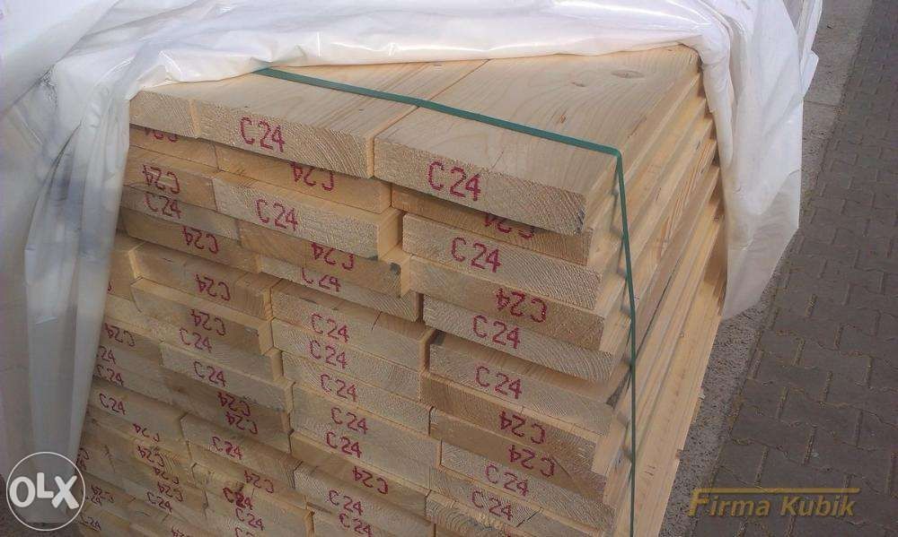 Drewno konstrukcyjne kantówka heblowane strugane kl. C24 gr.45mm
