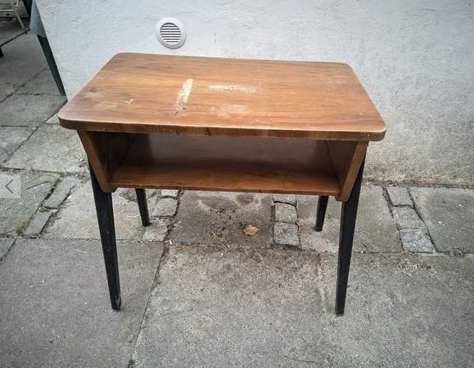 Stolik pod radio z PRL-u oryginał z kartą informacyjną 1966 rok