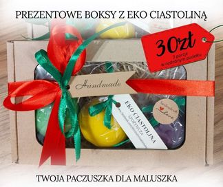 Eko Ciastolina (zestaw prezentowy) - Naturalna, Spożywcza, Bez Chemii