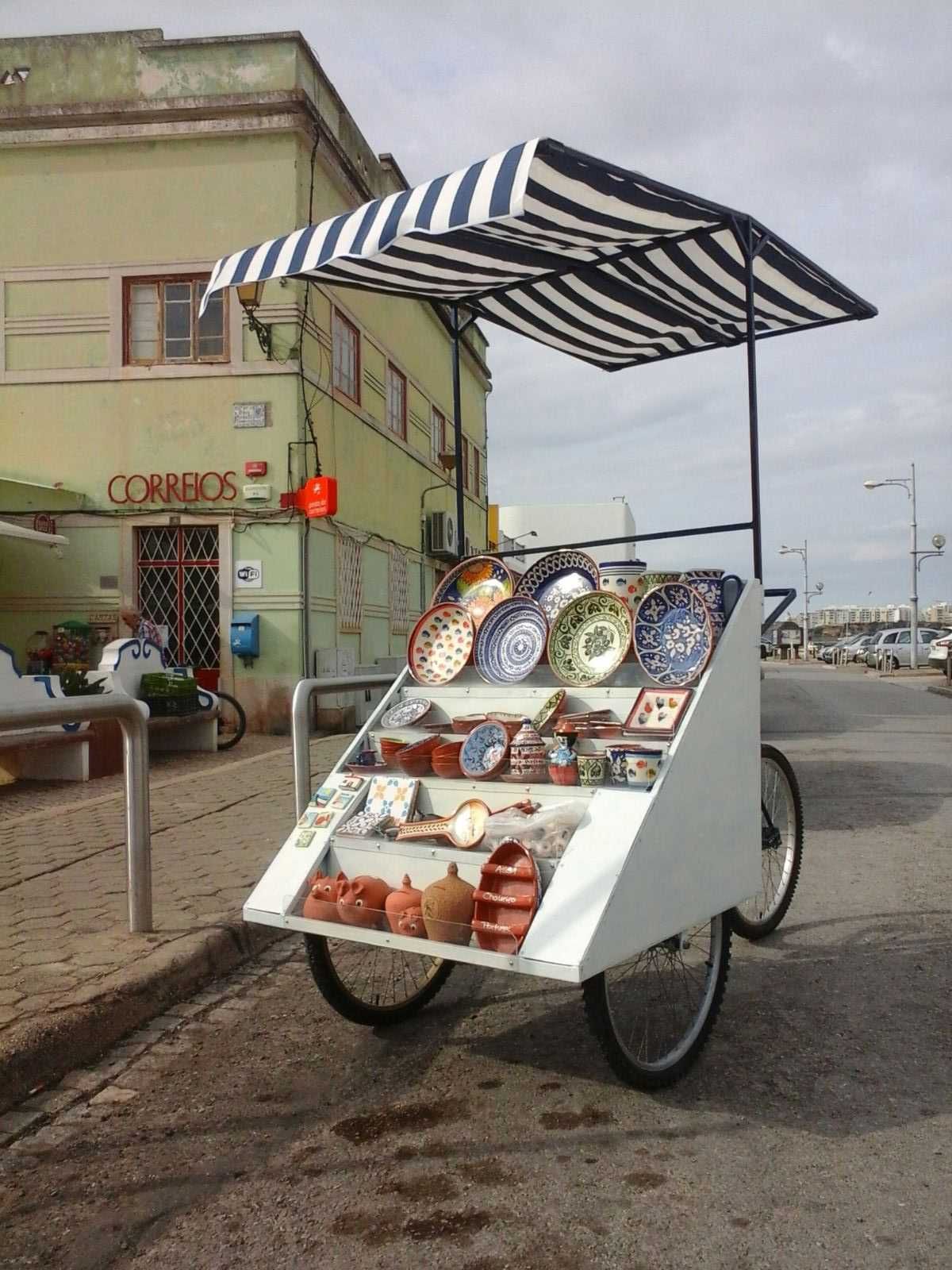 Bicicleta móvel para venda de qualquer tipo de produto