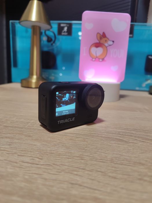 Екшн-камера Triacle 7007BK 4K/60 кадрів/с з подвійним РК-дисплеєм, чор