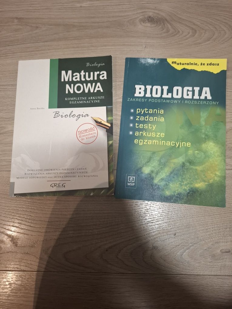 Zestaw książek do matury - biologia