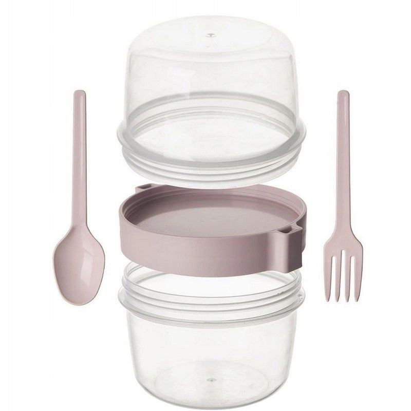 lunchbox pojemnik kubek na jogurt musli sałatki + dodatki bpa free 370