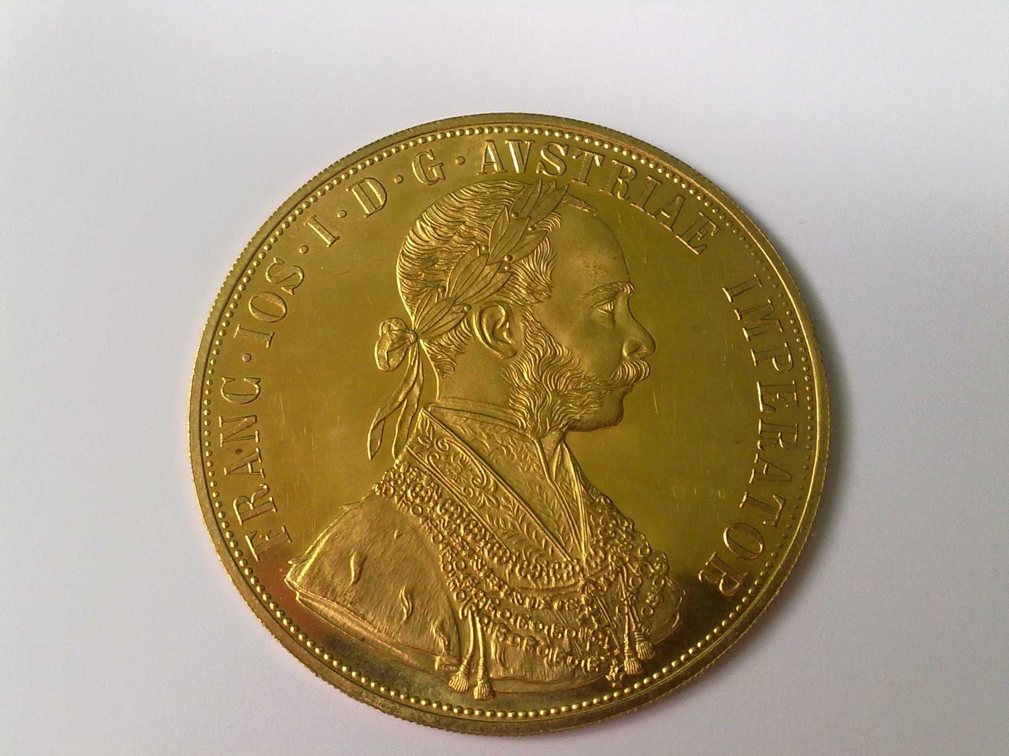 Złota moneta - 4 Złote Dukaty Austriackie (Czworak) .