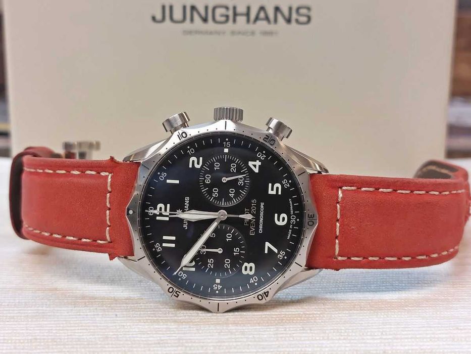 ZEGAREK MĘSKI Junghans Meister Pilot Chrono Event 2015 Limited Edition