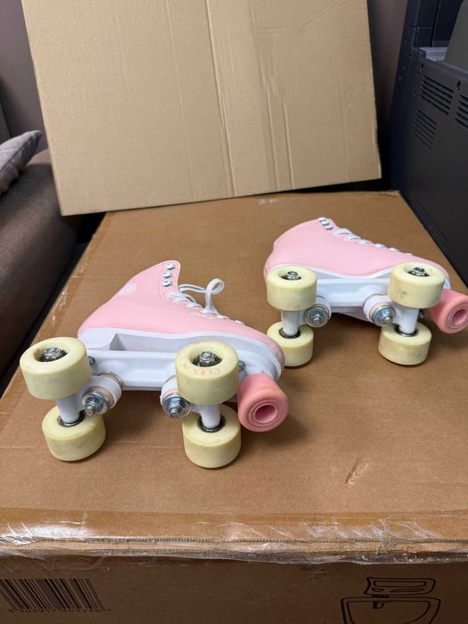 Wrotki OXELO rozmiar 35 różowe