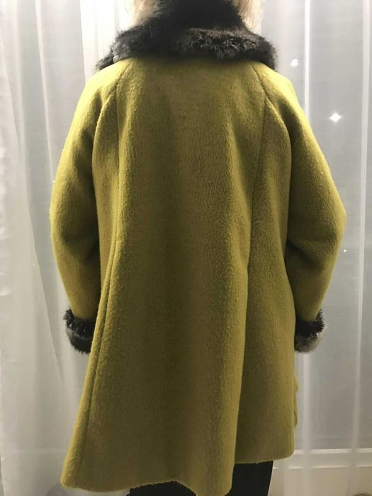 ponche-capa quentinho verde mostarda