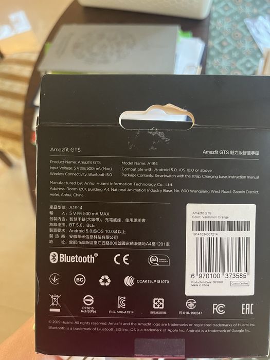 Zegarek smartwatch xiaomi amazfit GTS A1914