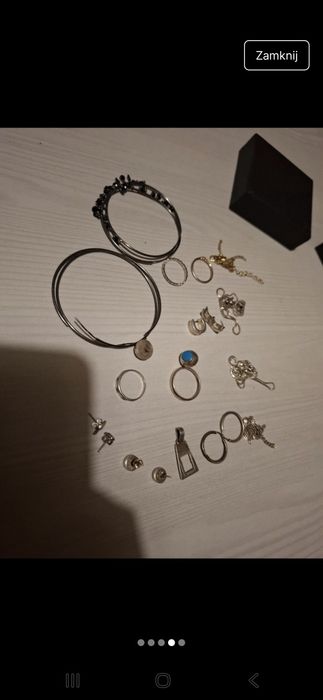 Srebrna biżuteria złom srebro 925