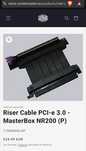 Cabo extensão - riser cable PCIe / gpu