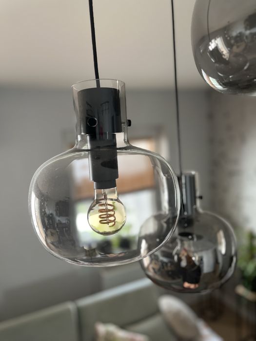 lampa z trzema szklanymi kloszami marki Nova Luce Cinizia