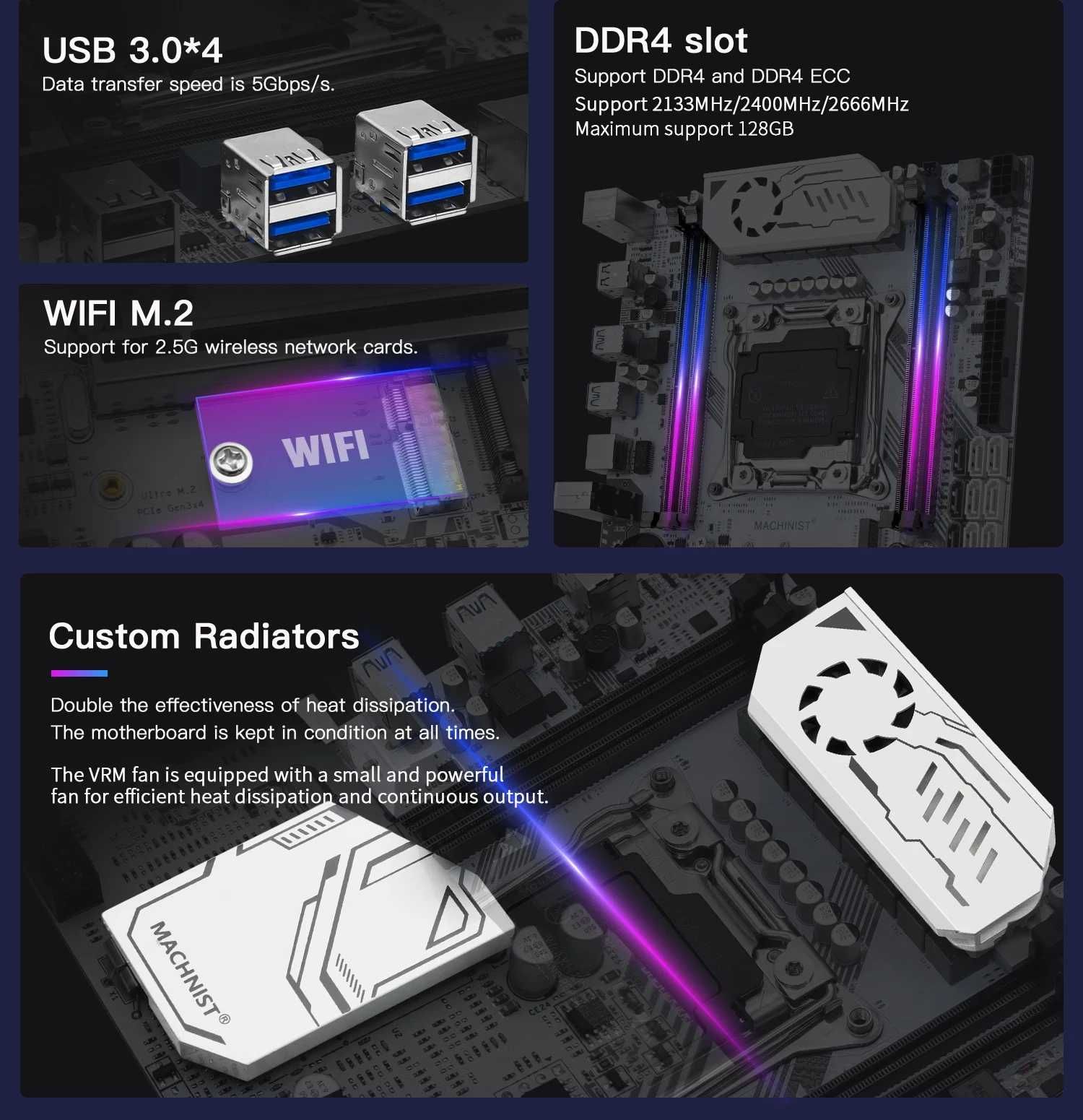 Материнська плата MACHINIST X99 K9