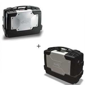 Kufry boczne Kappa 33L Garda Monokey srebrne 2 szt. | KGR33PACK2