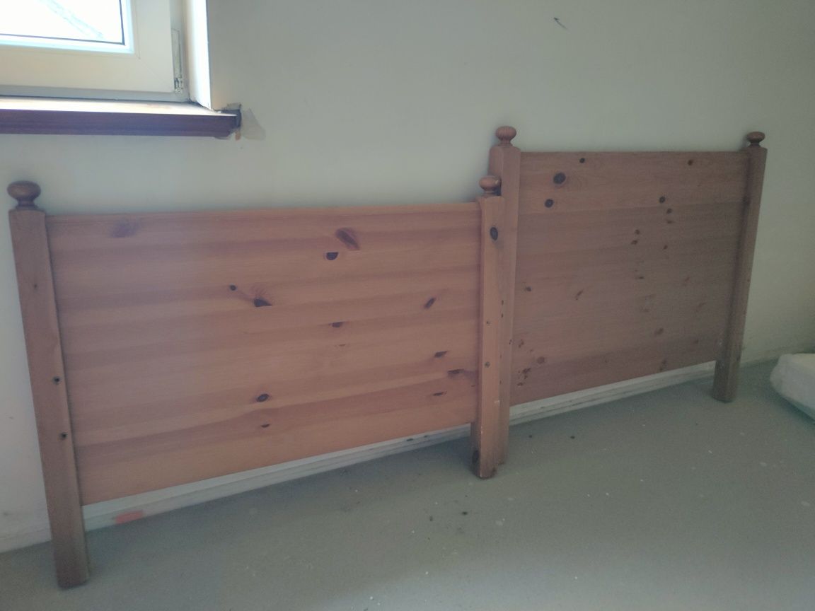 Łóżko drewniane regulowane Ikea Leksvik