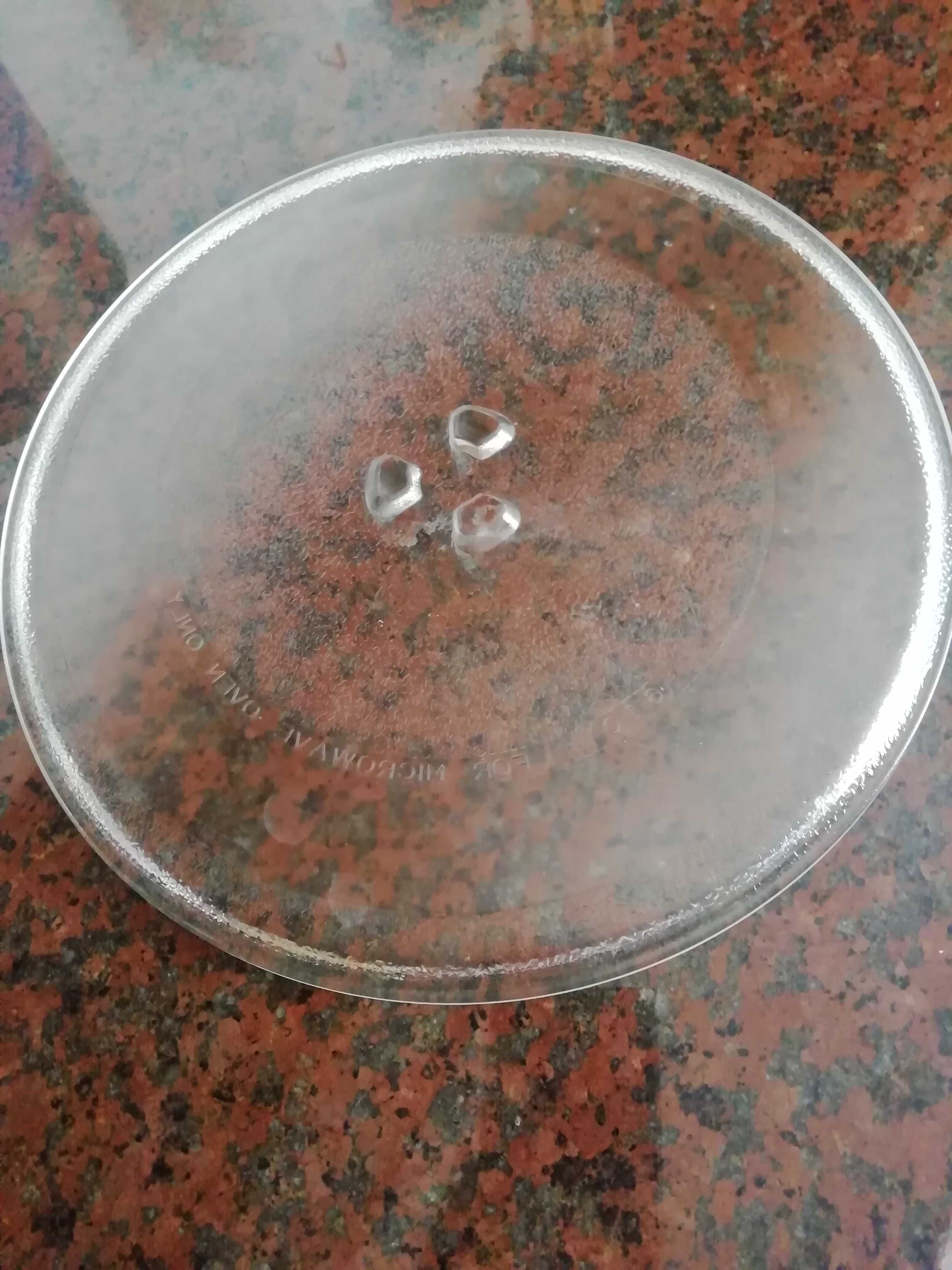 Prato microondas 25,5 cm diâmetro