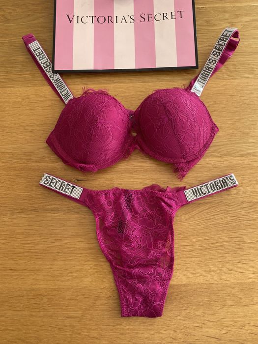 NOWY komplet bielizny Victoria’s Secret rozmiar B85 stanik + majtki