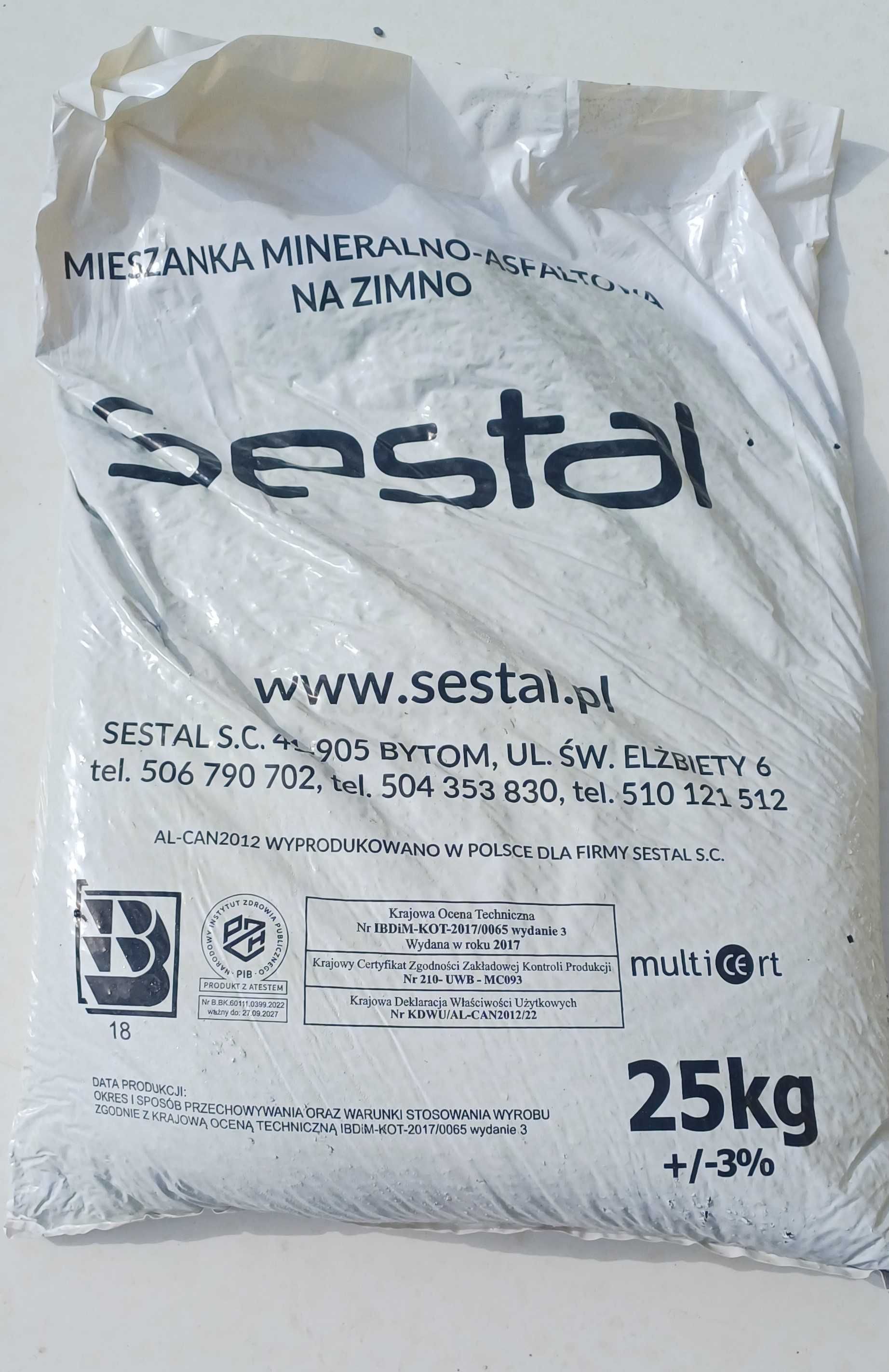 Asfalt na Zimno do Ubytków Drogowych