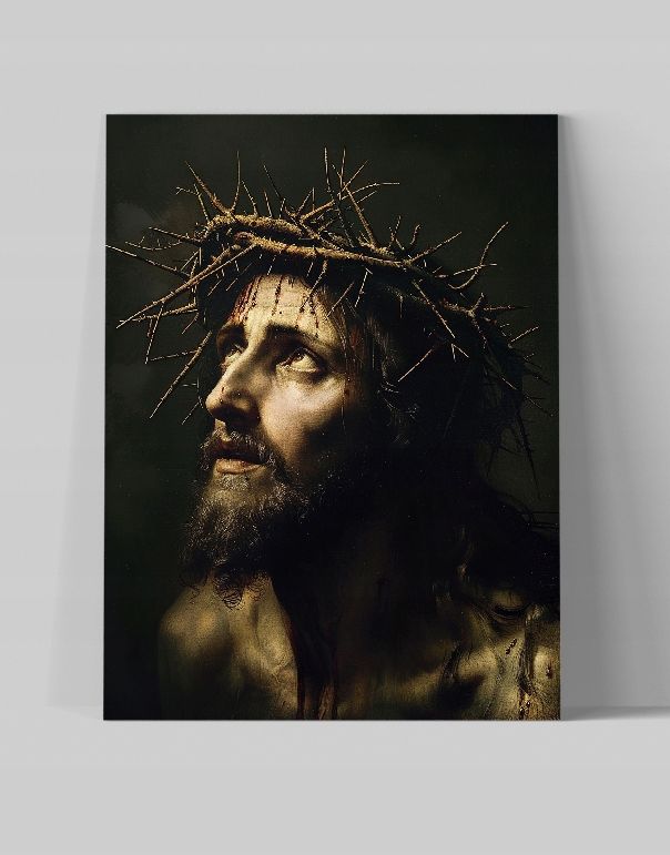 Obraz na płótnie – Jezus Chrystus w koronie cierniowej 30x40 cm
