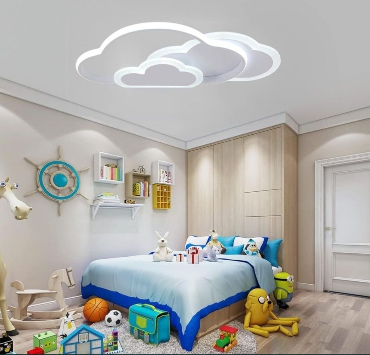 Lampa sufitowa LED z pilotem do pokoju dziecięcego 3000K - 6000K, 32W
