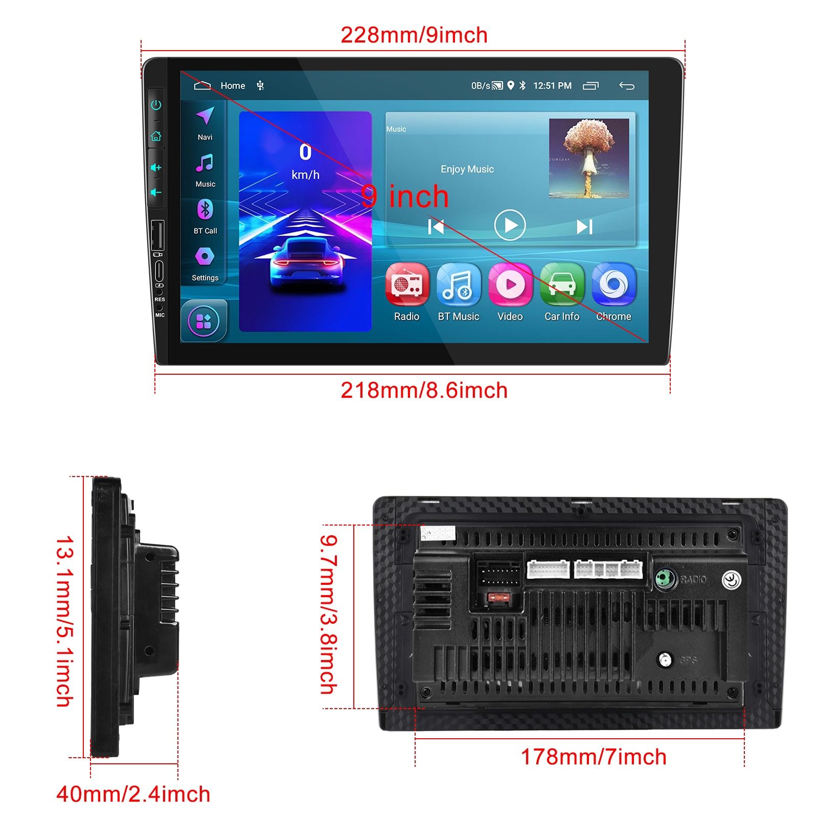 Rádio 2din android 11 2/32gb carplay Android auto GPS WiFi + CÂMARA