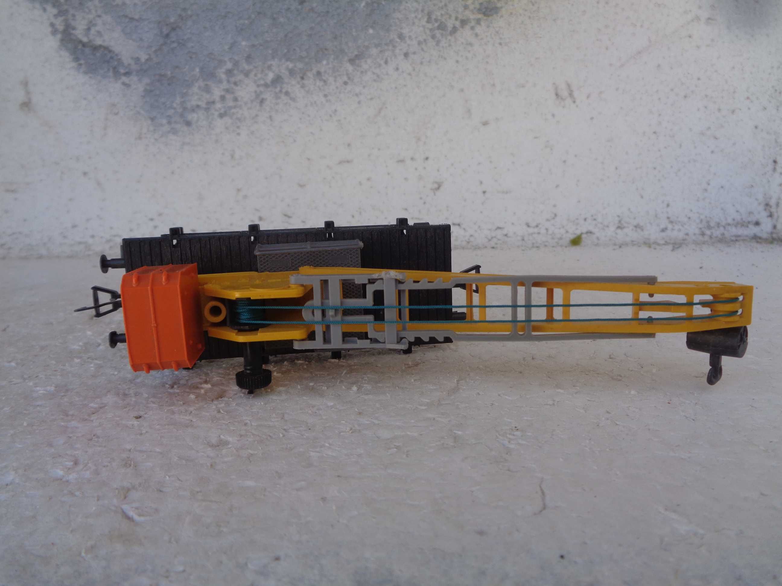 1:87 Fleischmann Carruagem Grua comboio